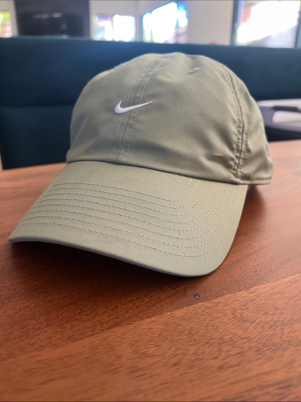 Nike Green Swoosh Hat - White Logo